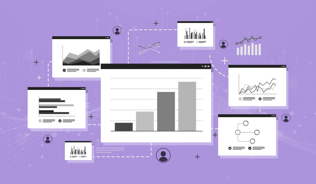 A series of people analytics dashboards