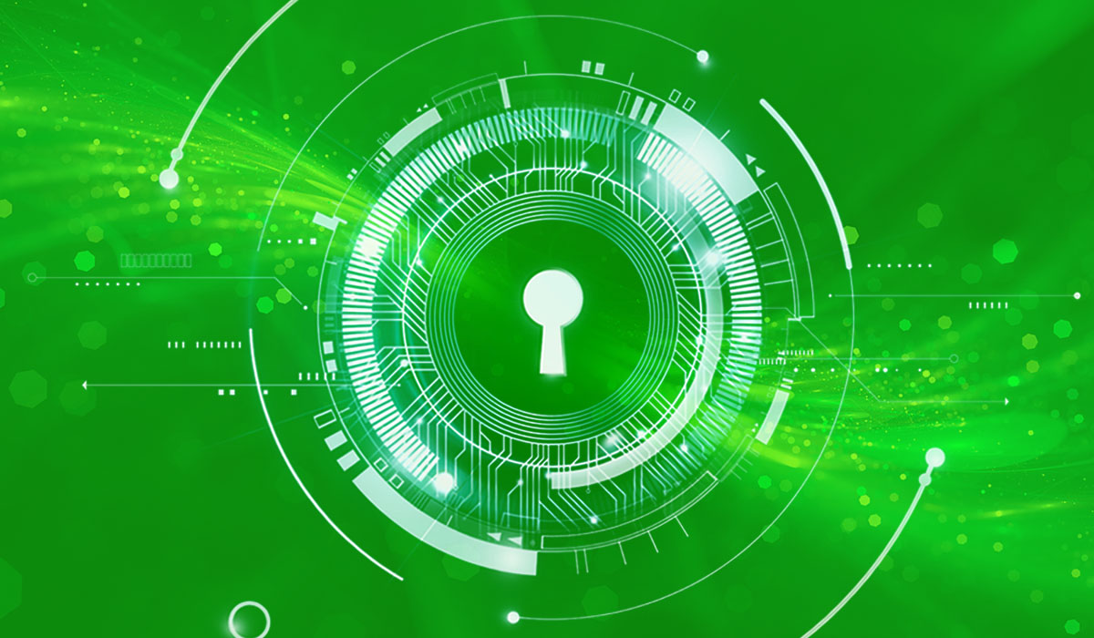 A keyhole surrounded by data markers representing unlocking people analytics tips.